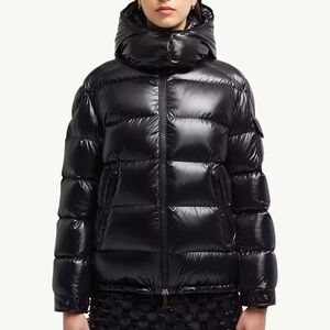 Moncler Shiny Black Puffer Jacket